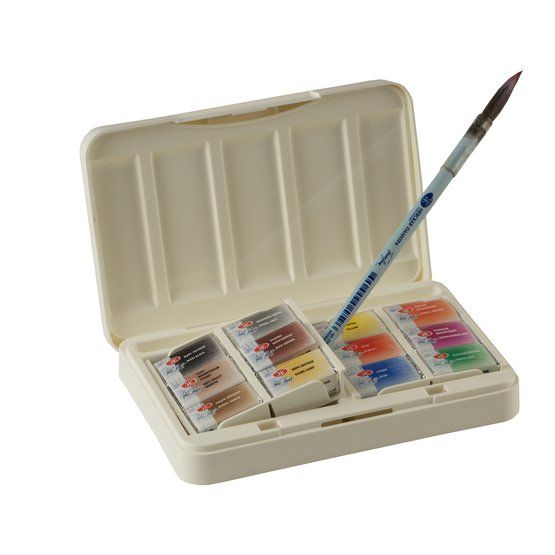 Белые Ночи Набор акварель Анималистика, пластик/палитра, 12 шт х2,5 мл — PalitraMastera