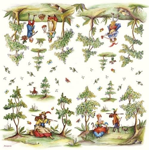 Салфетка рисовая для декупажа &quot;Маленькие люди&quot;, 1 лист, 48x33 см АКЦИЯ!!! — PalitraMastera