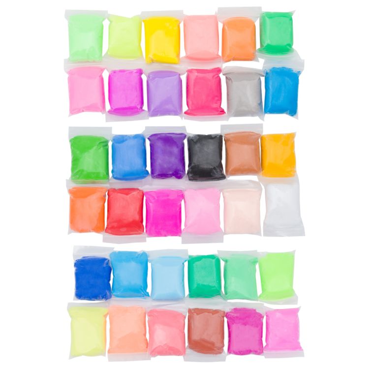 VH2680 Воздушный пластилин 36 брусков по 8 гр + стеки для лепки 3шт — PalitraMastera