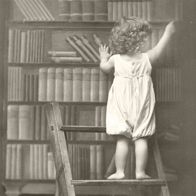 Салфетки трехслойные для декупажа, коллекция "Lunch" Sagen Vintage Design "Мальчик в библиотеке" фото 1 — PalitraMastera