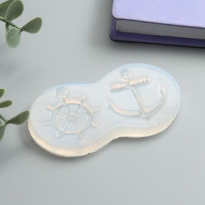 Молд силикон &quot;Штурвал и якорь&quot; 2 предмета 0,7х8х4,5 см  5392403 — PalitraMastera