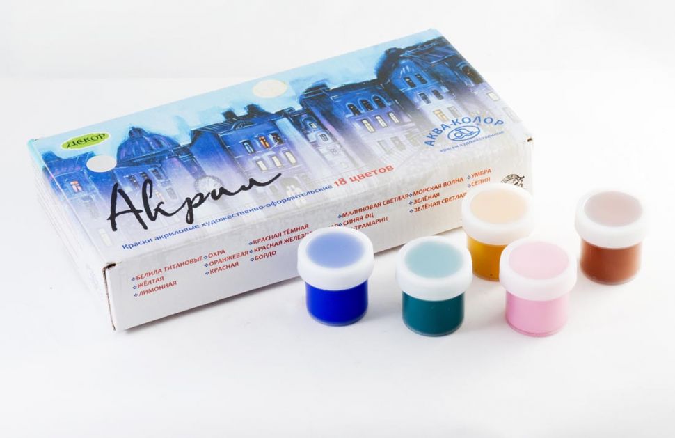 Краски акриловые, наборхудож.-оформ.18 цв. 360мл фото 1 &mdash; PalitraMastera