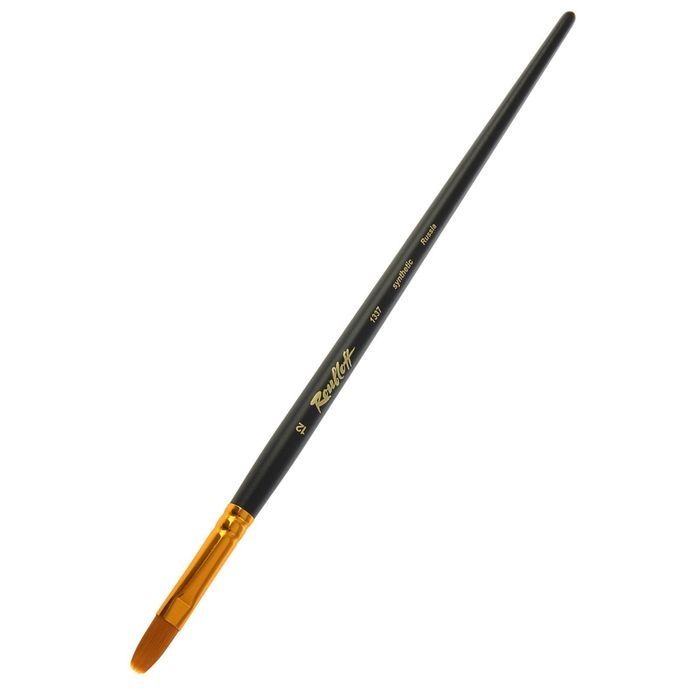 Синтетика овал.удл.черная руч. № 12 /Roubloff /1337 — PalitraMastera