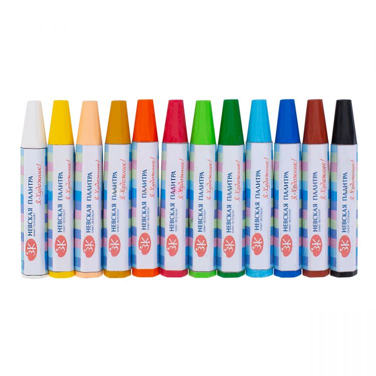 Пастель масляная &quot;Я - Художник!&quot;, 12 цв., пласт. уп.--- — PalitraMastera