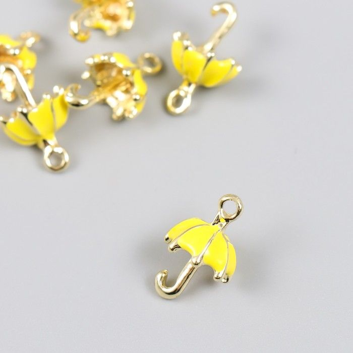 Декор для творчества металл, эмаль "Зонтик" 1,1х1,8 см  9406657 фото 1 — PalitraMastera