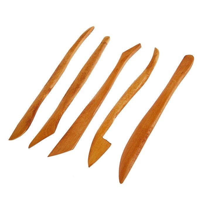 Сонет Набор стеков, 20 см, дерево, 5 штук — PalitraMastera