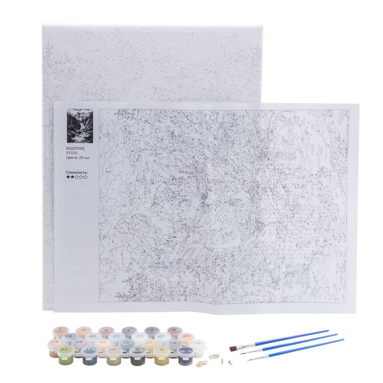 ST035 - Набор для рисования по номерам 'Водопад', 30*40см, Cristyle — PalitraMastera