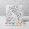Картина по номерам "Волшебный единорог" 15х15 см 4719044 фото 2 — PalitraMastera