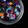 Пайетки для ногтей «Цветочки», разноцветные фото 1 — PalitraMastera