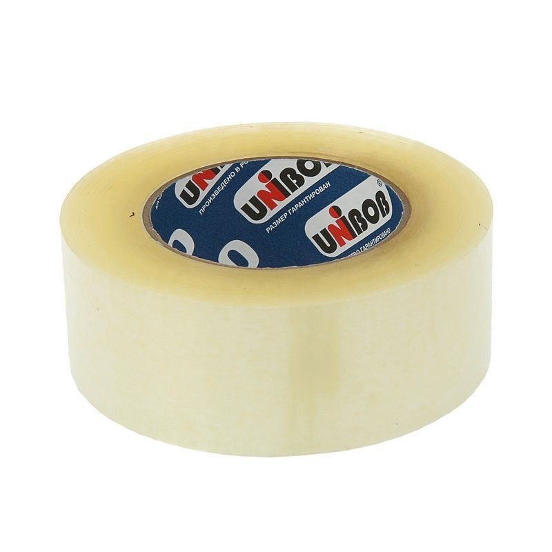 Клейкая лента упаковочная 48 мм х 198 м UNIBOB 400 (прозрачная) (инд.упаковка ) фото 1 — PalitraMastera