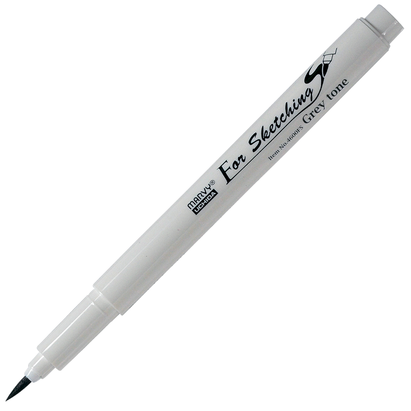 Скетч-маркер, кисть, пигментные чернила на водной основе N.Grey 2 MAR4600FS/GS2 /Marvy фото 1 — PalitraMastera