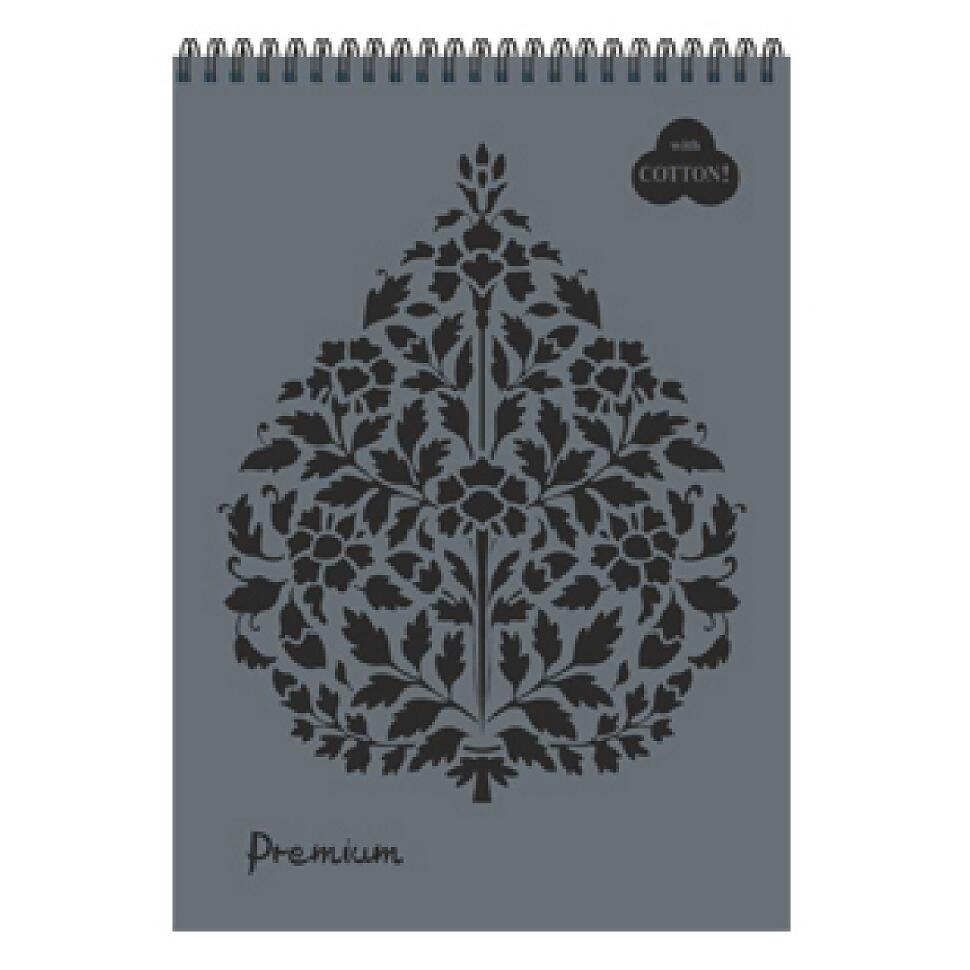 Блокнот  "Premium Graphitе" (серый) 30 л А4 на пружине фото 1 — PalitraMastera