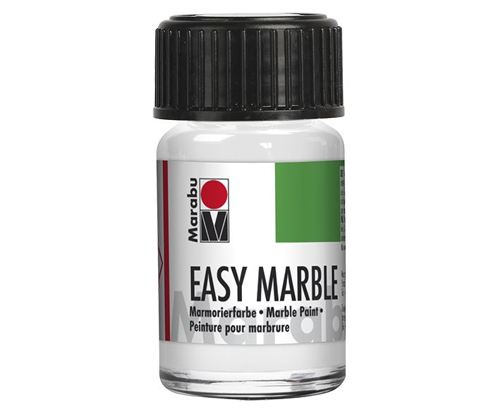Marabu Краски для мраморирования «Easy Marble», 15 мл, белый фото 1 — PalitraMastera