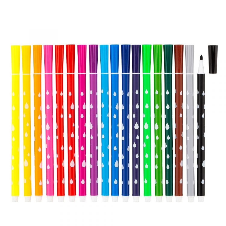 &quot;Я - Художник!&quot; Фломастеры, 18 цветов, пластиковый пенал — PalitraMastera