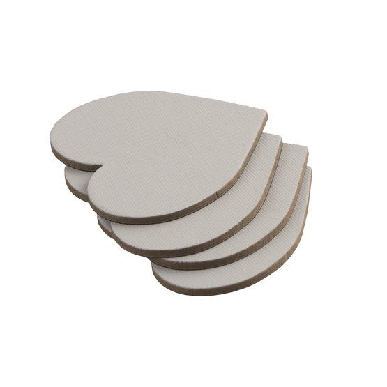 Набор холстов на магните &quot;Я - Художник!&quot;, сердце, 7,5 см, 100% хлопок, 4 шт. — PalitraMastera