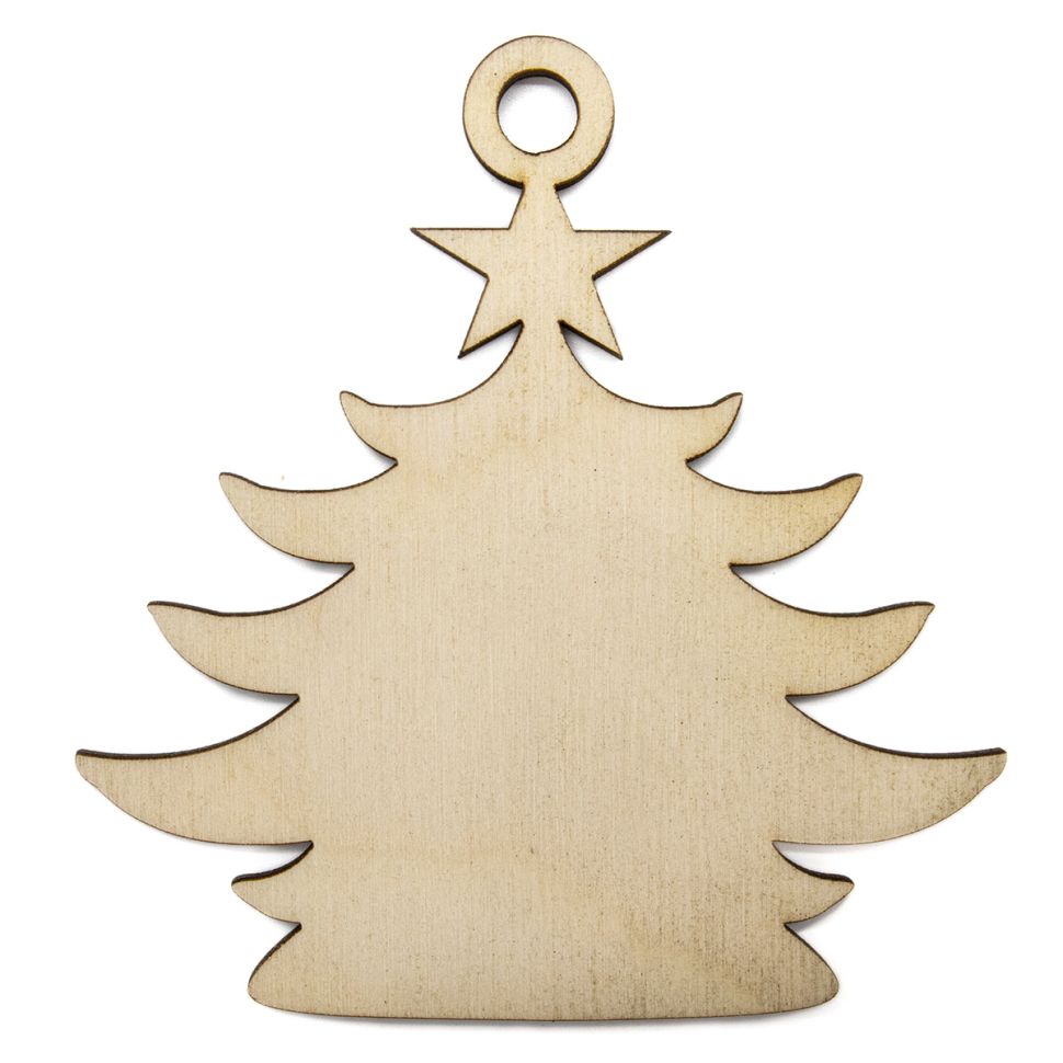 L-30 Деревянная заготовка подвеска 'Ёлочка' 10*9,5см Astra&Craft фото 1 &mdash; PalitraMastera