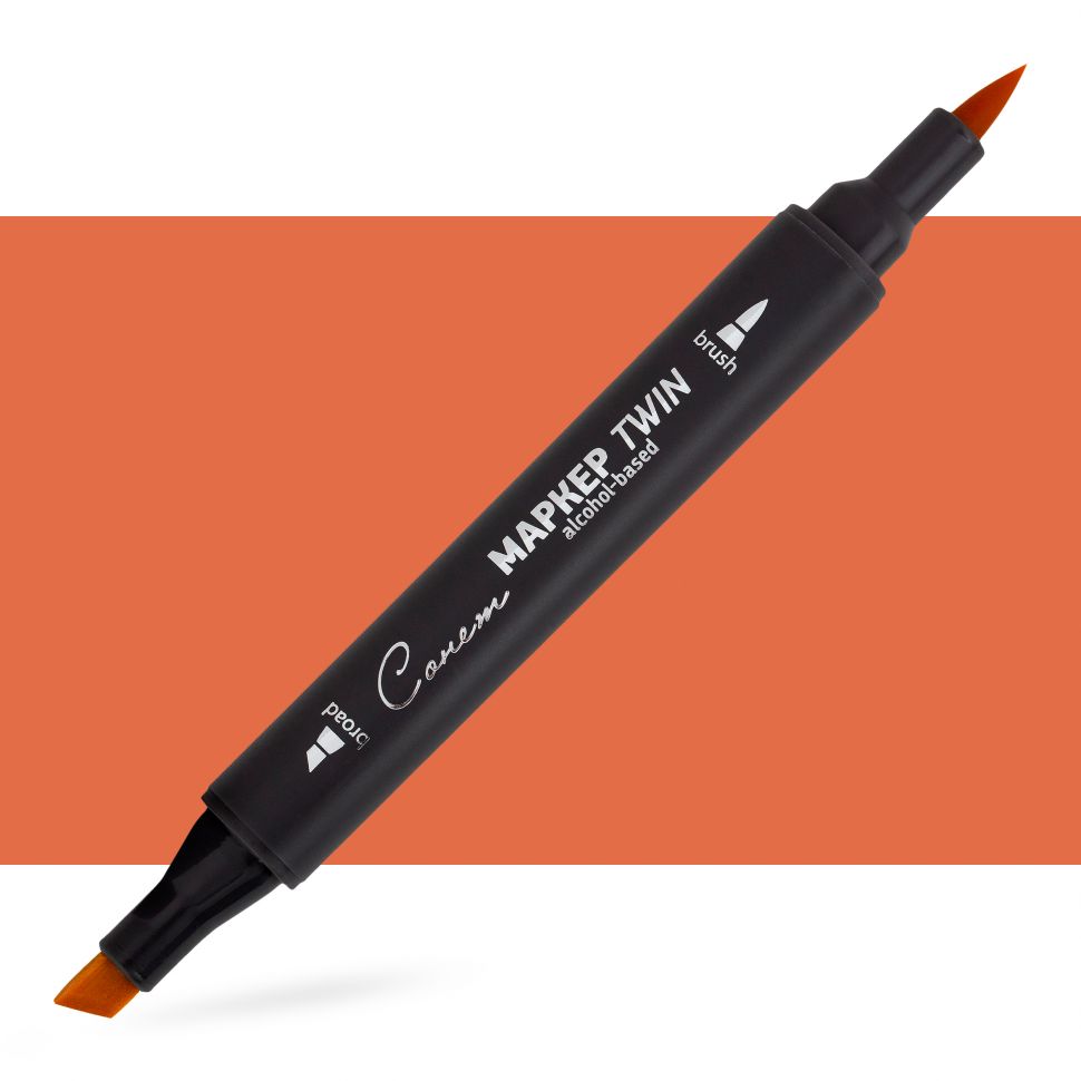 Маркер спиртовой Сонет Twin Brush, терракотовый фото 1 — PalitraMastera