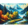 ST034 - Набор для рисования по номерам 'Осень в горах', 30*40см, Cristyle фото 1 — PalitraMastera