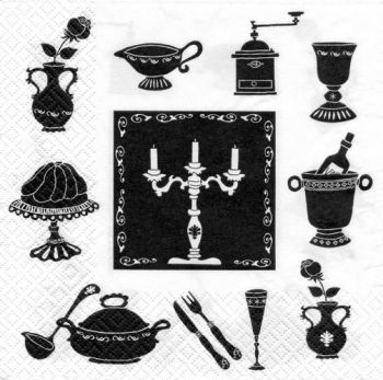 Салфетка бумажная для декупажа, 33x33 см, &quot;Время обеда&quot; АКЦИЯ!! — PalitraMastera