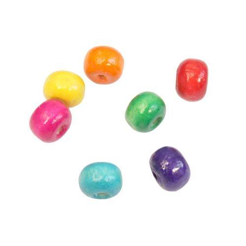 Деревянные бусины , WDB0415, 5*6мм, 280шт/упак, цв.разноцветные — PalitraMastera