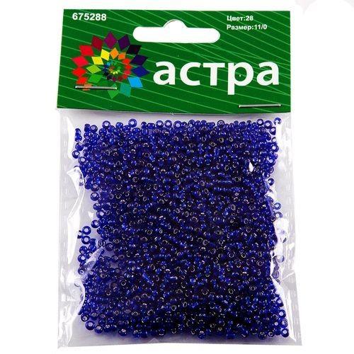 Бисер Астра 11/0, 20г (28 синий) — PalitraMastera
