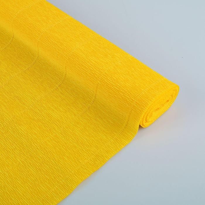 Бумага гофрированная 17E/5 Цветочно-жёлтая , 0,5 х 2,5 м фото 1 &mdash; PalitraMastera