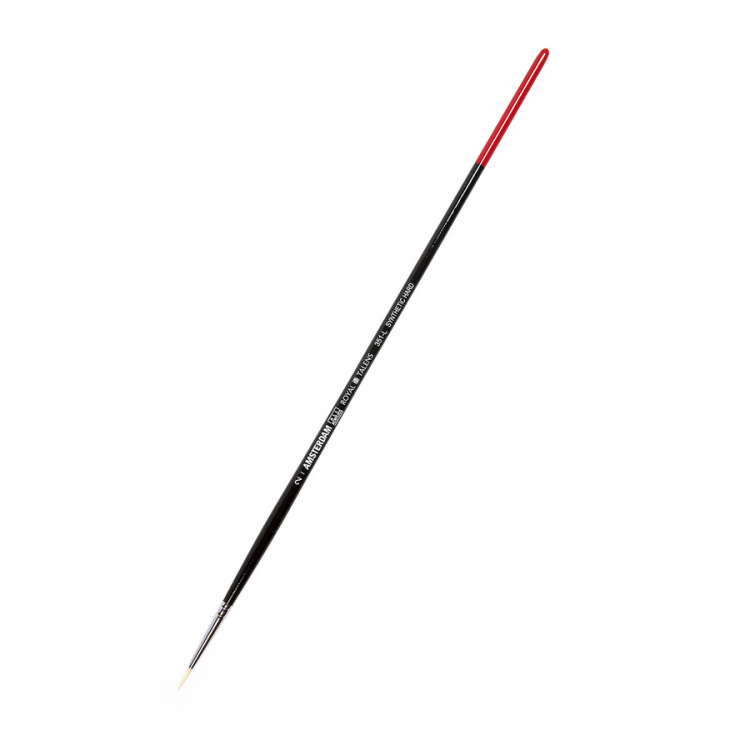 Кисть для акрила Amsterdam 351 жесткая синтетика круглая ручка длинная №02 — PalitraMastera