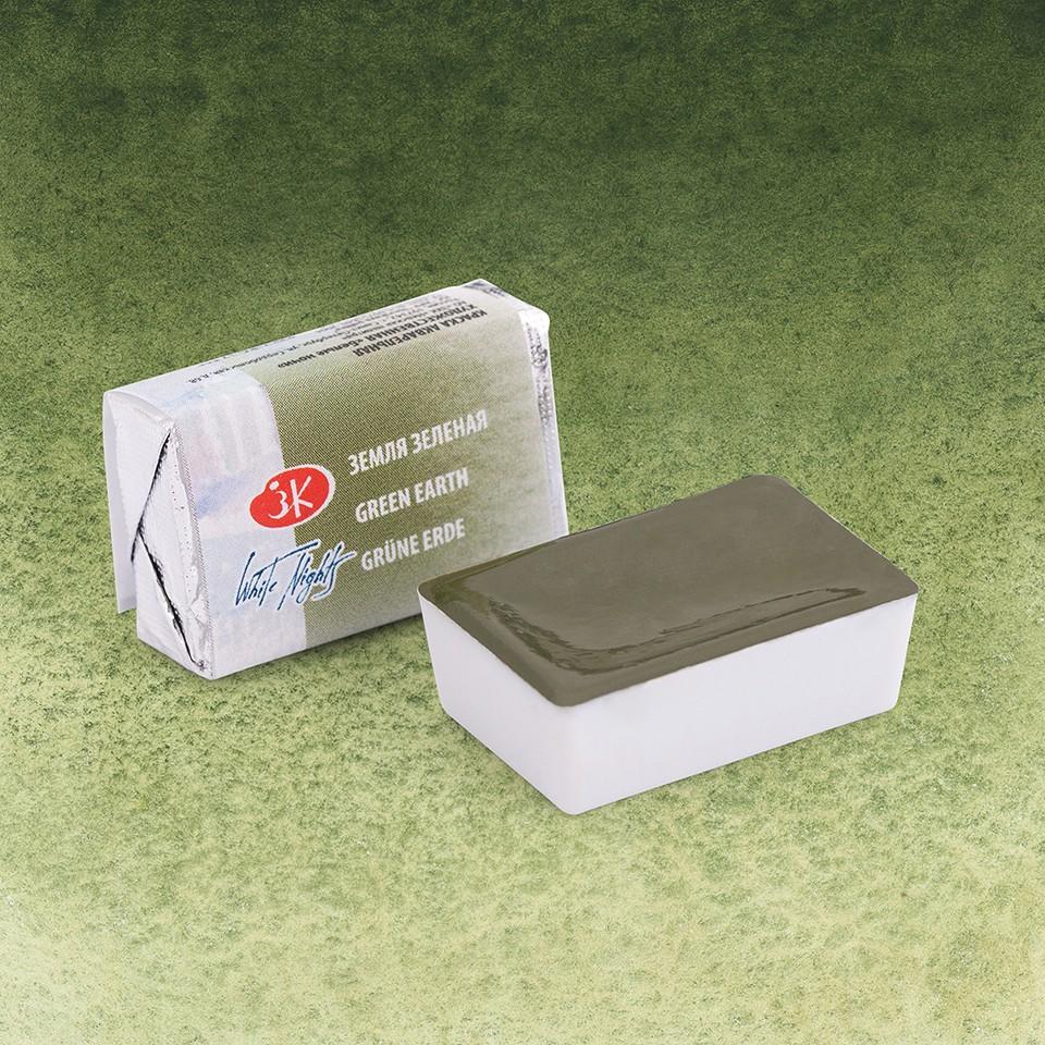 Земля зеленая акварель Белые Ночи кювета 2,5 мл фото 1 — PalitraMastera