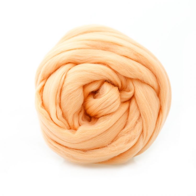 Полутонкая шерсть 100% персик 2862, 50гр для валяния — PalitraMastera