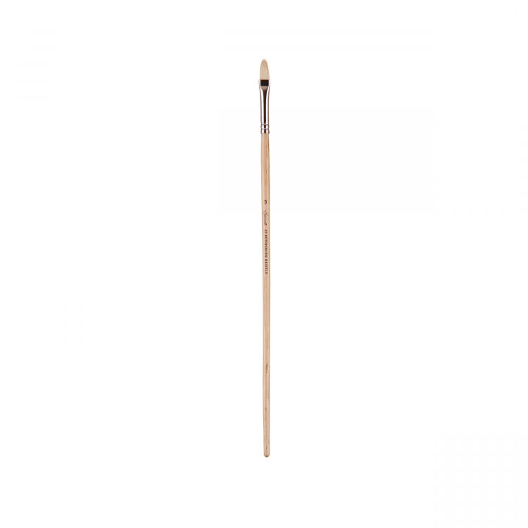 Сонет Кисть щетина овальная, длинная ручка покрытая лаком № 3 (7 мм) — PalitraMastera