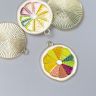 Декор для творчества металл, эмаль "Грейпфрут" 2х2,2 см 7356058 фото 1 — PalitraMastera