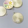 Декор для творчества металл, эмаль "Грейпфрут" 2х2,2 см 7356058 фото 2 — PalitraMastera