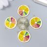 Декор для творчества металл, эмаль "Грейпфрут" 2х2,2 см 7356058 фото 3 — PalitraMastera