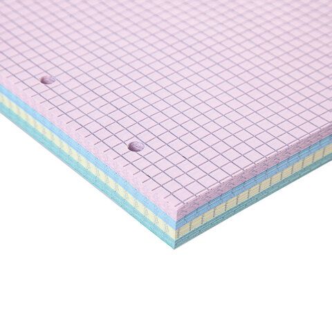 Сменный блок к тетради на кольцах А5 200л. BRAUBERG, (4 цвета по 50 л.), 401661 — PalitraMastera