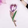 Декор для творчества металл "Тюльпан" стразы 5,1х1,5 см  4467182---- фото 1 — PalitraMastera