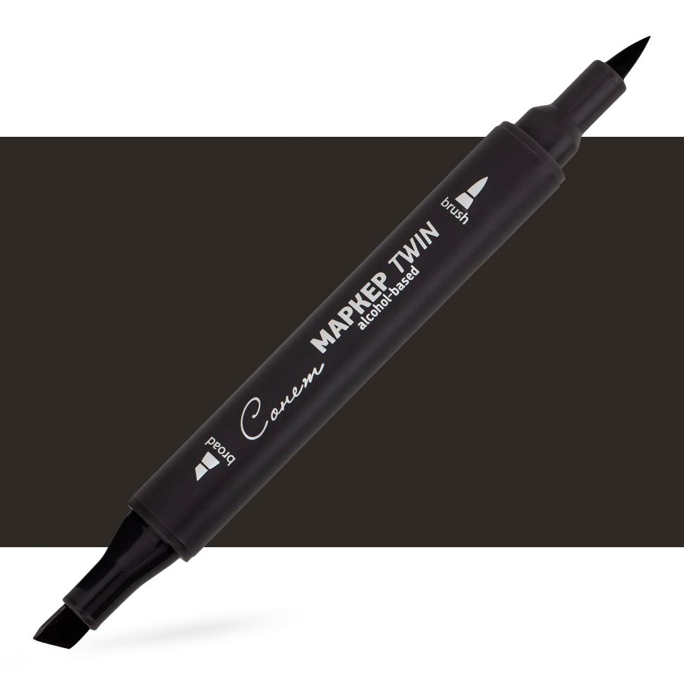 Маркер спиртовой Сонет Twin Brush, теплый серый 9 фото 1 — PalitraMastera