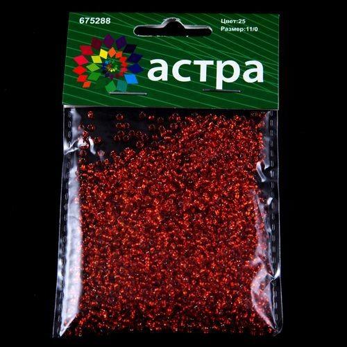 Бисер Астра 11/0, 20г (25 красный) — PalitraMastera