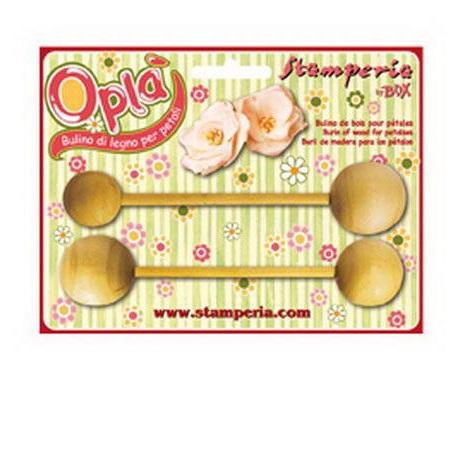 Приспособление для моделирования округлых форм, дерево, 2 шт, диам. 17 - 22 мм, диам.27-30 мм,   . — PalitraMastera