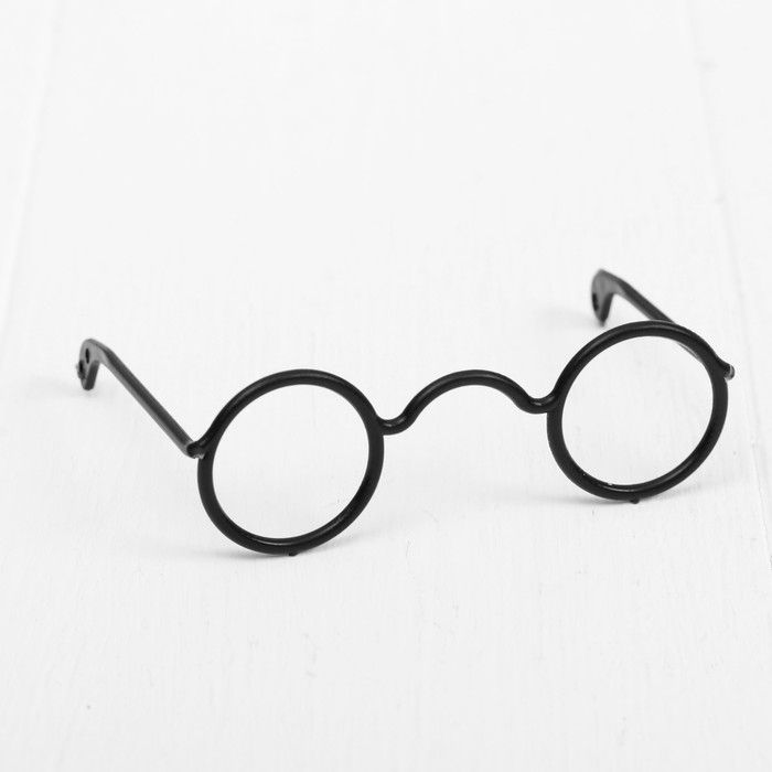 Очки для игрушек, набор 4 шт, размер 1 шт: 2.5 * 7 * 5.3 см, цвет чёрный — PalitraMastera