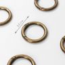 Кольцо-карабин, d = 25/35 мм, толщина - 5 мм, 5 шт, цвет бронзовый фото 1 — PalitraMastera