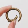 Кольцо-карабин, d = 25/35 мм, толщина - 5 мм, 5 шт, цвет бронзовый фото 3 — PalitraMastera