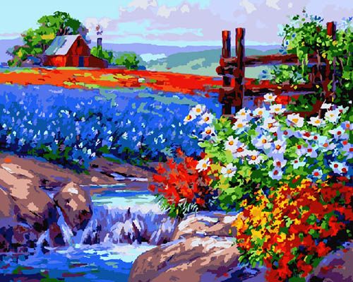 Картина по номерам GX 9151 Полевые цветы 40*50 фото 1 &mdash; PalitraMastera