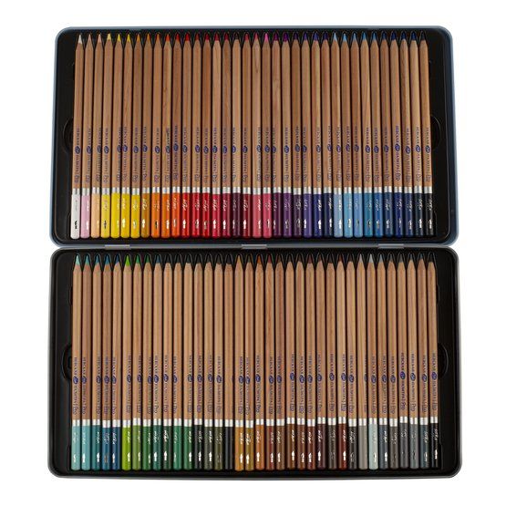 Набор профессиональных акварельных карандашей &quot;Белые ночи&quot;, 72 цвета, в жестяном пенале — PalitraMastera