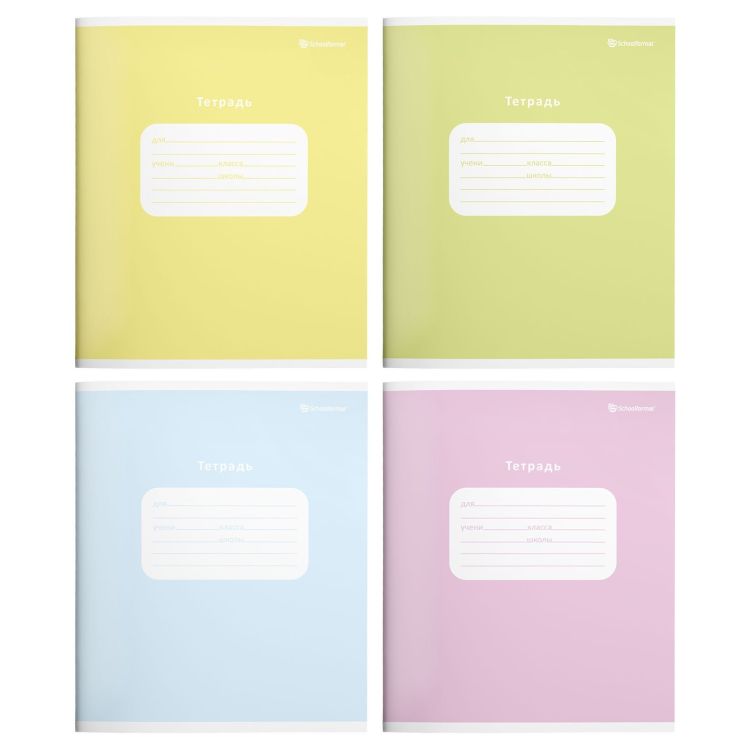 Тетрадь 18 л. в клетку, ОДНОТОННЫЕ ПАСТЕЛЬНЫЕ ОТТЕНКИ мел. карт. выб. УФ-лак — PalitraMastera