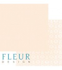 Лист бумаги для скрапбукинга &quot;Свежий Персик&quot; , коллекция &quot;Шебби Шик Базовая&quot;, 30 на 30 плотность 190 гр / 10 листов в упаковке 1000320 — PalitraMastera