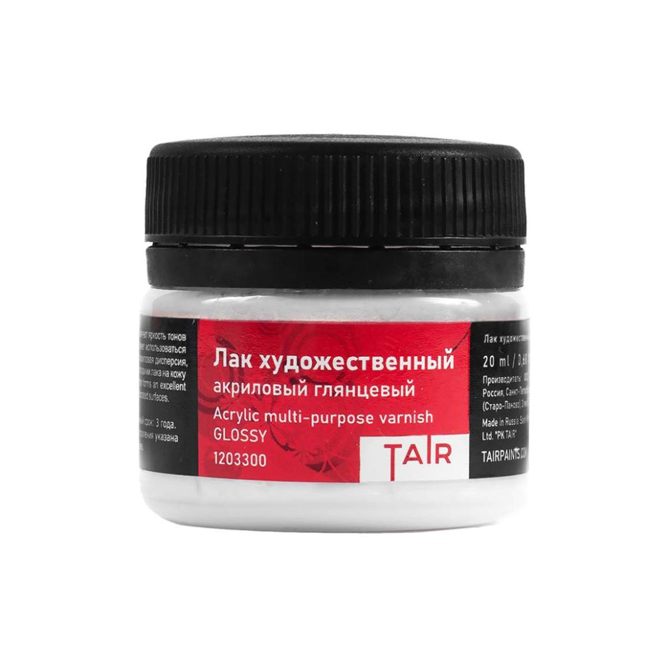 Лак художественный акриловый глянцевый /Таир/, 20 мл фото 1 — PalitraMastera