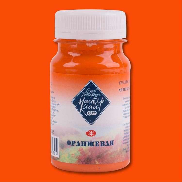 Оранжевая гуашь МК 100мл — PalitraMastera