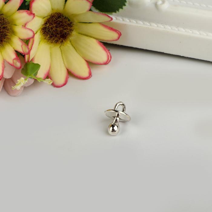 Декор для творчества металл &quot;Соска&quot;  1 шт 1,5х1 см 2505094 — PalitraMastera