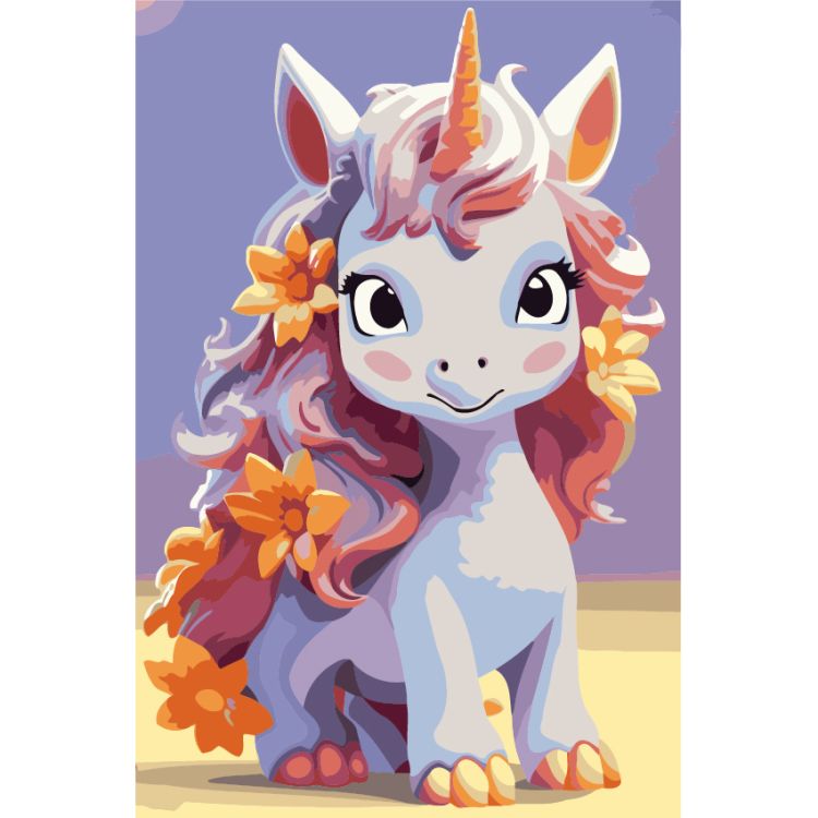 SP028 - Набор для рисования по номерам 'Красивая единорожка', 20*30см, Cristyle — PalitraMastera