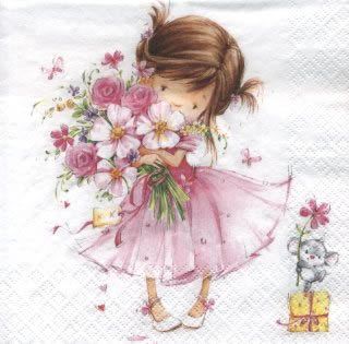 Салфетка для декупажа 33 х 33 см Маленькая принцесса АКЦИЯ!!! фото 1 — PalitraMastera